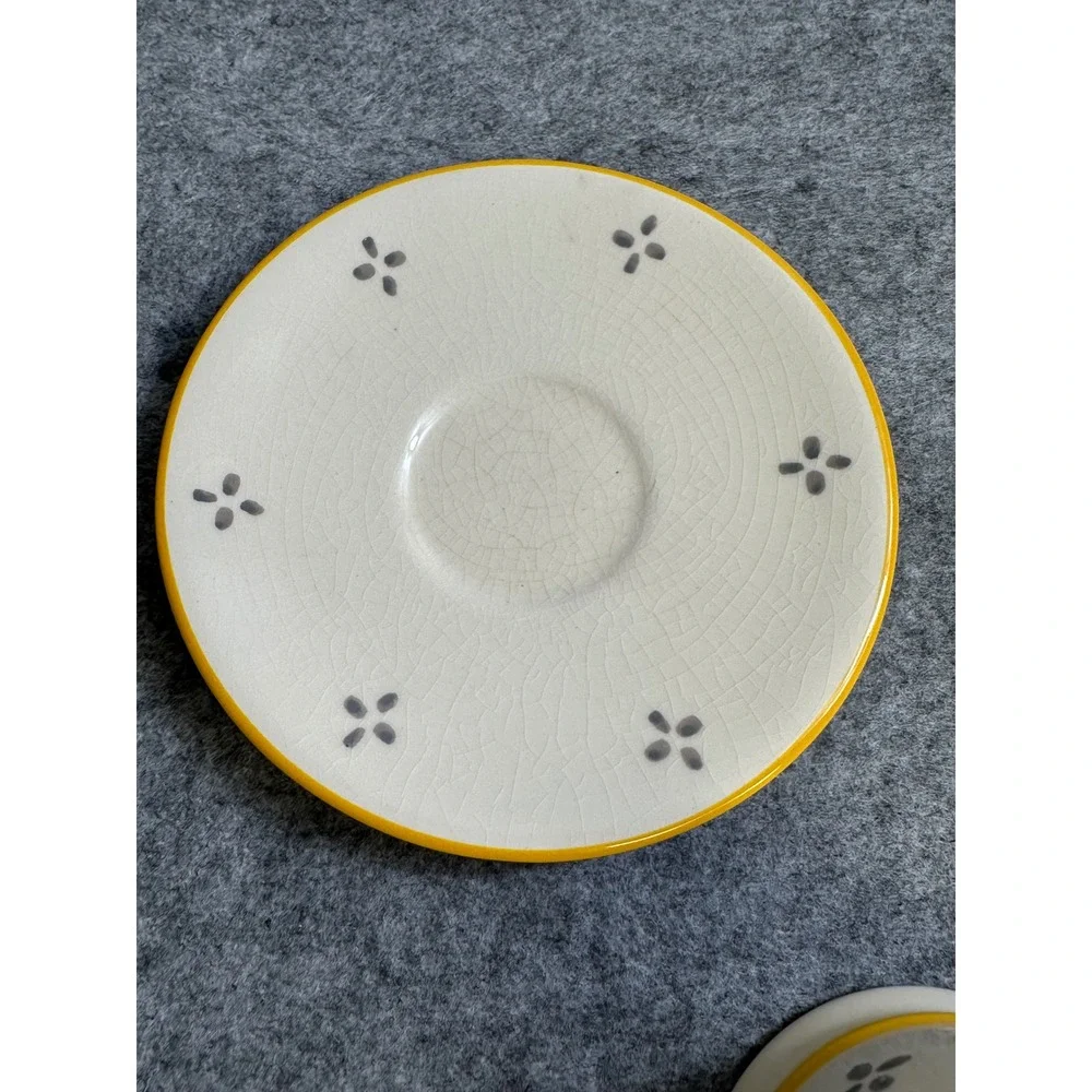 Laura Ashley Summer Fruits Lemon Cup and Saucer Set Made in England 1997